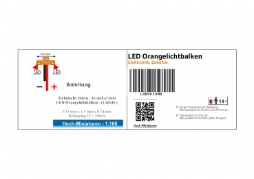 LED signal orange light bar,